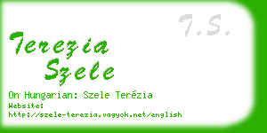 terezia szele business card